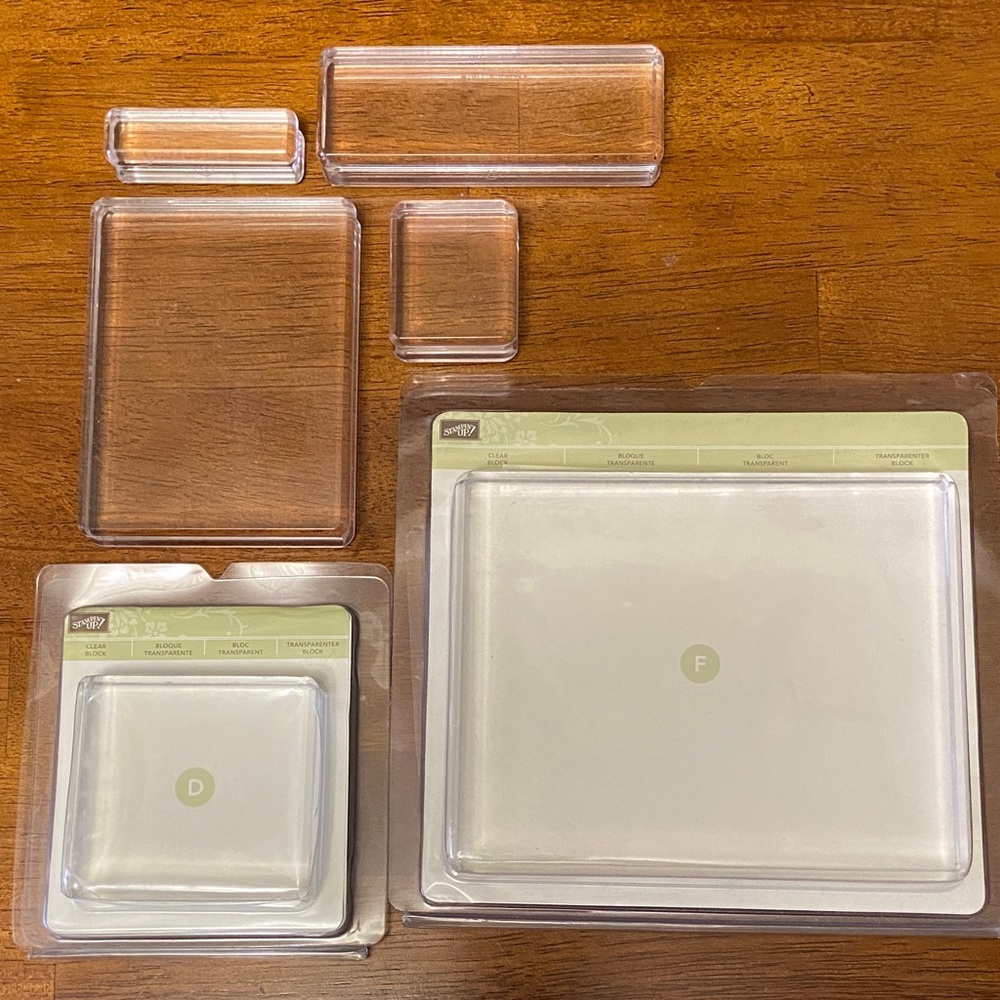 Stampin' Up! Acrylic Block Collection.
